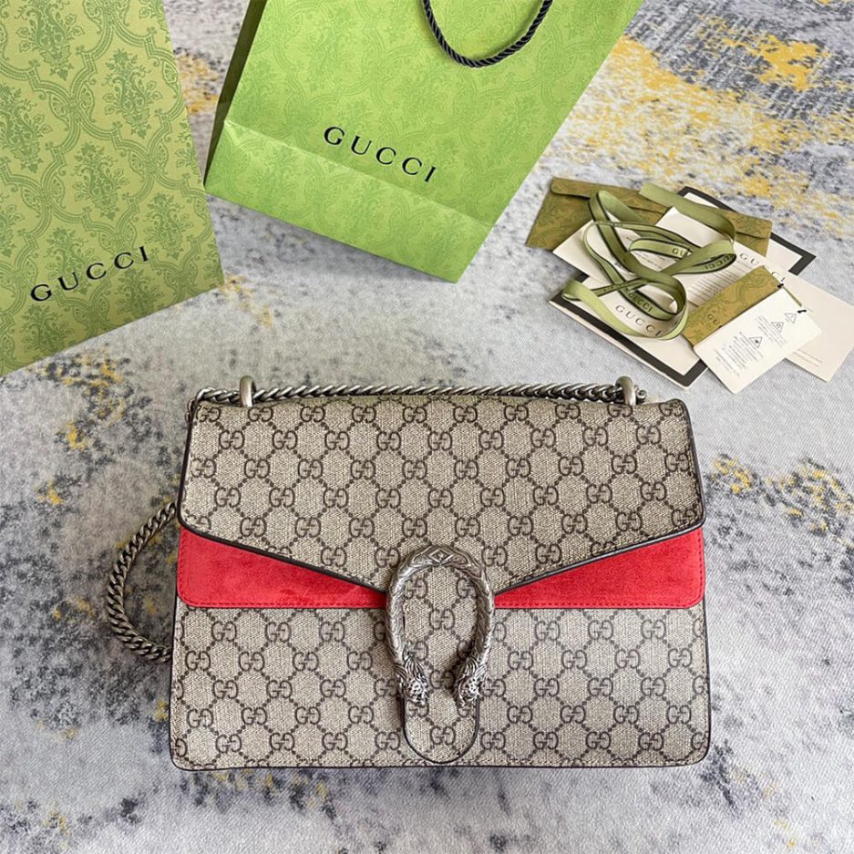 GG Supreme Medium Dionysus Shoulder Bag