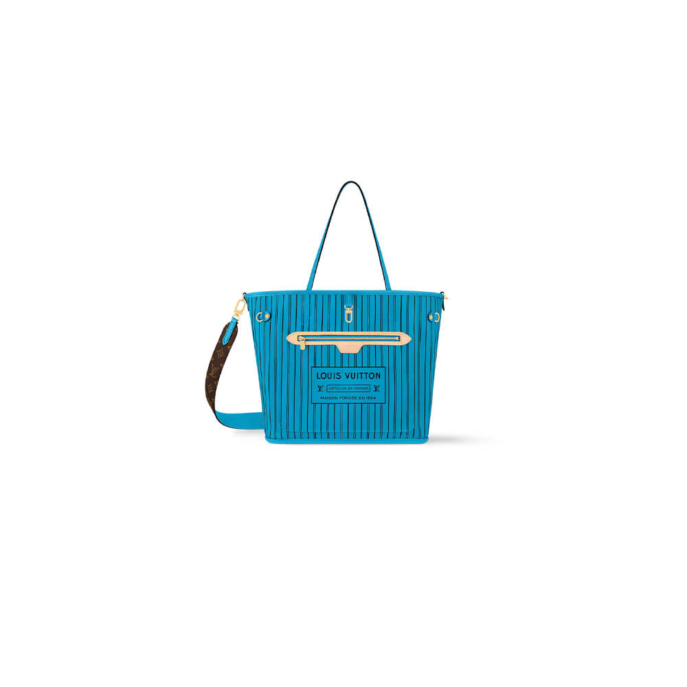 LV NEVERFULL BANDOULIÈRE INSIDE OUT Medium Handbag