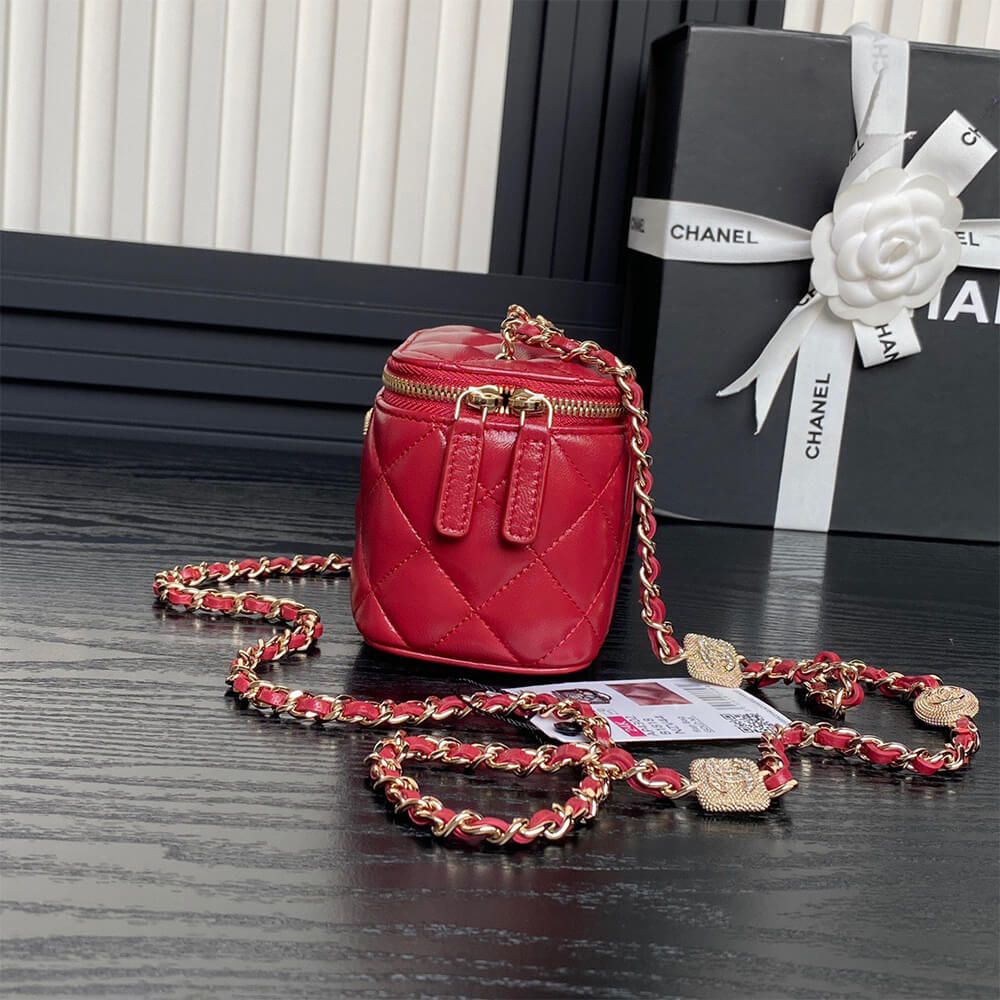 CHANEL Small Vanity with Chain(HIGH-END GRADE)