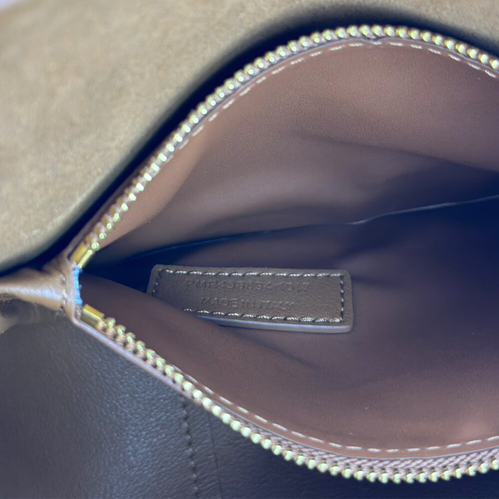 Small LE 5 À 7 bag in soft grained leathe