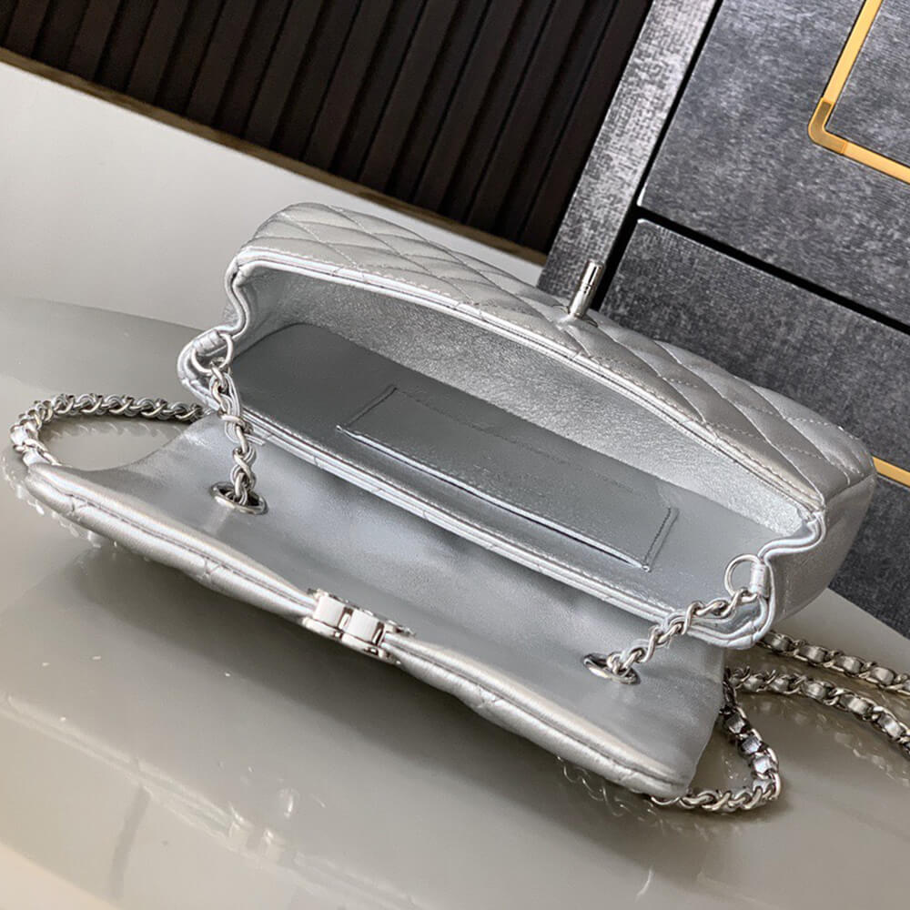 Chanel FLAP PHONE HOLDER WITH CHAIN(HIGH-END GRADE)